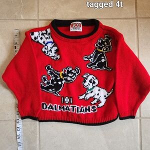 101 dalmatians vintage knit sweater